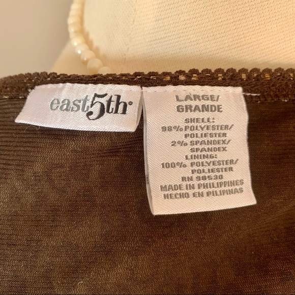 Vintage East 5th Y2K Leopard Print Textured Blouse Top Size L - Picture 7 of 10